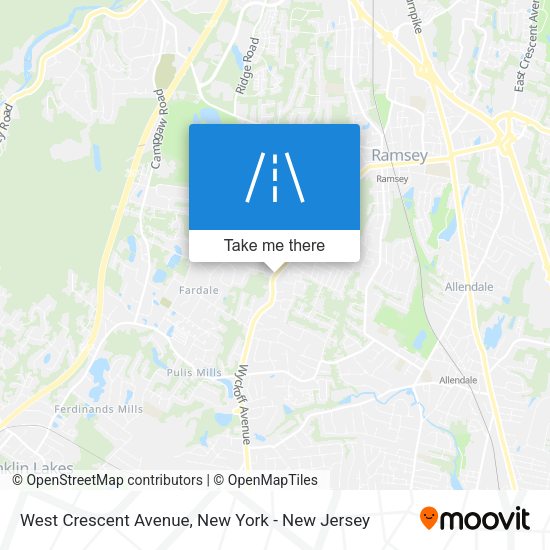 Mapa de West Crescent Avenue
