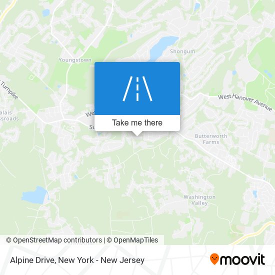 Alpine Drive map