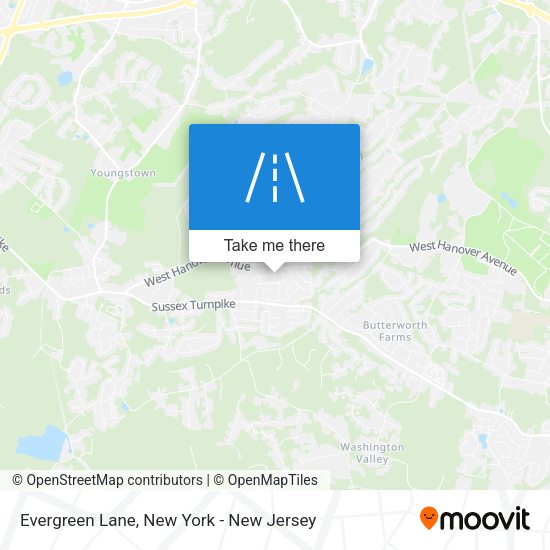 Mapa de Evergreen Lane