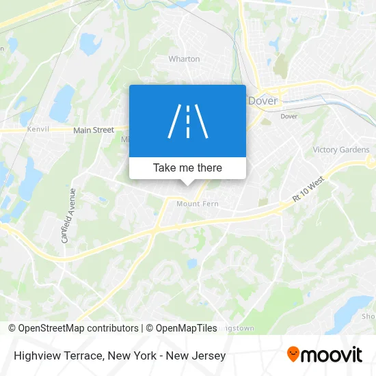Highview Terrace map