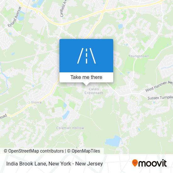 Mapa de India Brook Lane