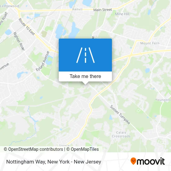 Nottingham Way map