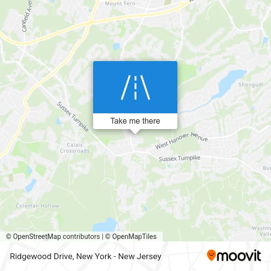Ridgewood Drive map