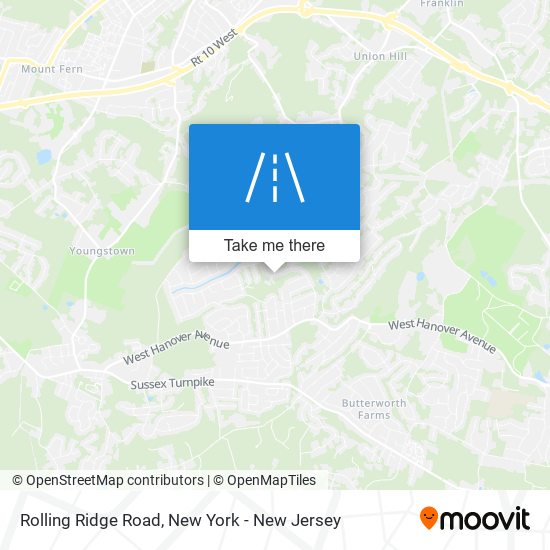 Rolling Ridge Road map