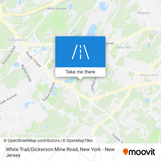 White Trail / Dickerson Mine Road map