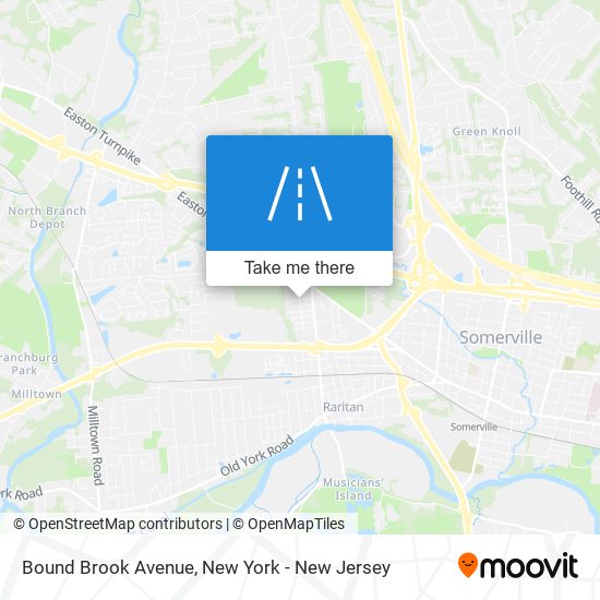 Bound Brook Avenue map