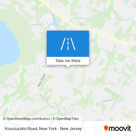 Kosciuszko Road map