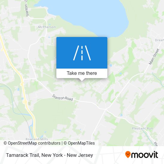 Tamarack Trail map