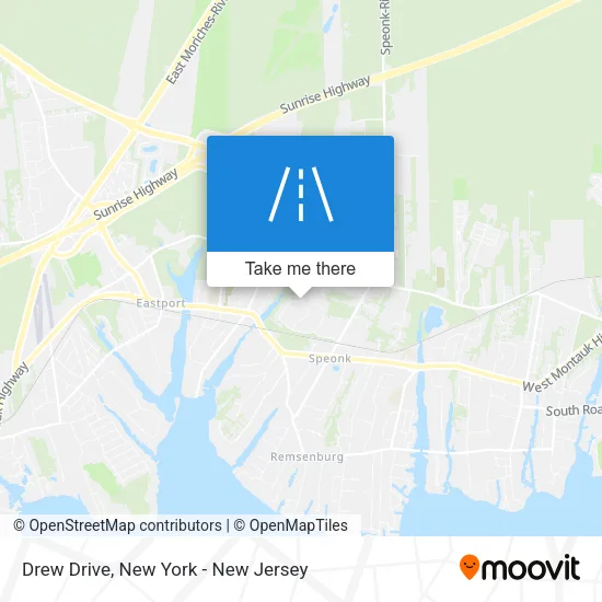 Drew Drive map