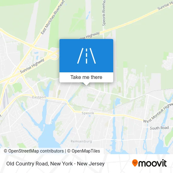 Old Country Road map