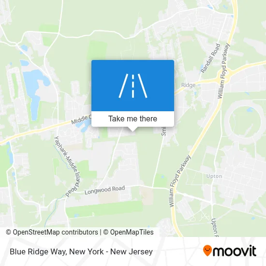 Blue Ridge Way map