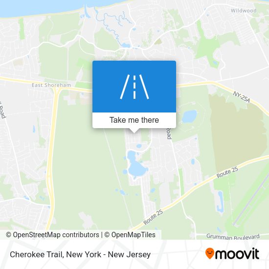 Mapa de Cherokee Trail