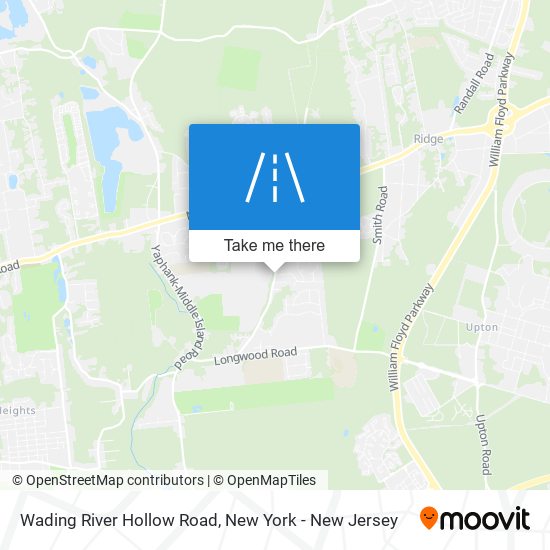 Wading River Hollow Road map