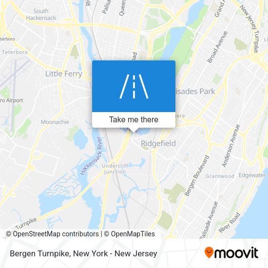 Mapa de Bergen Turnpike