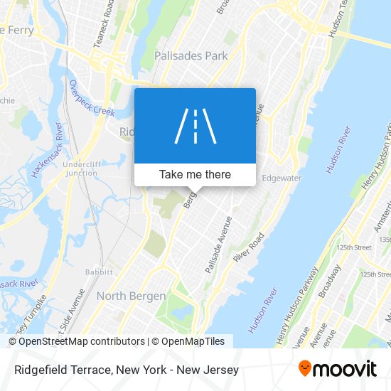 Ridgefield Terrace map