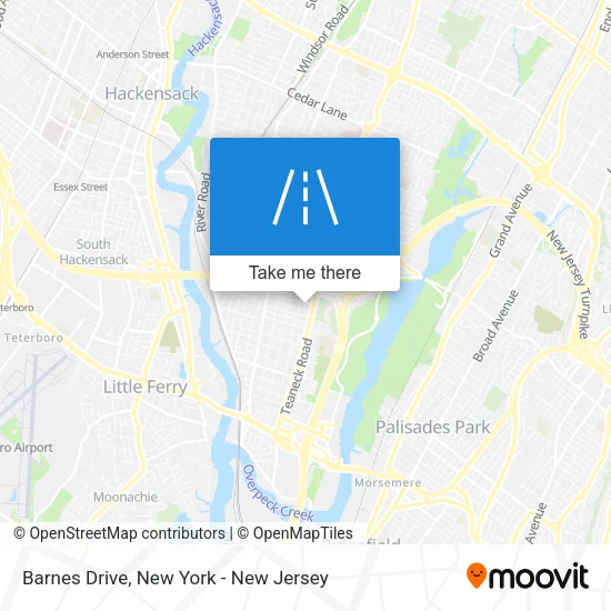 Barnes Drive map