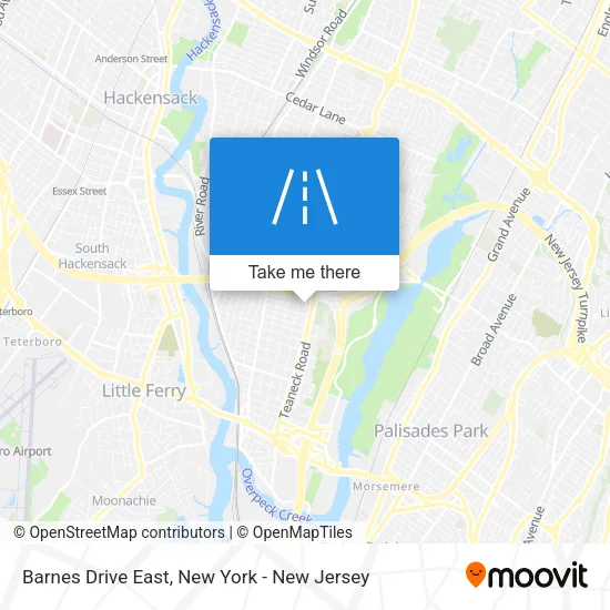 Barnes Drive East map