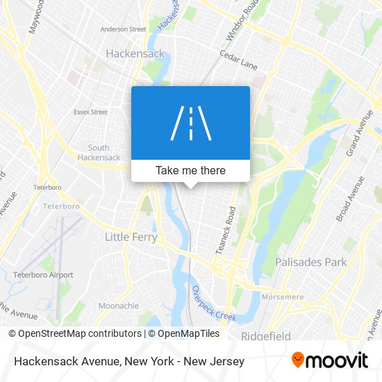 Mapa de Hackensack Avenue