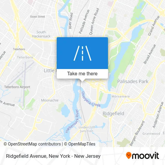 Ridgefield Avenue map