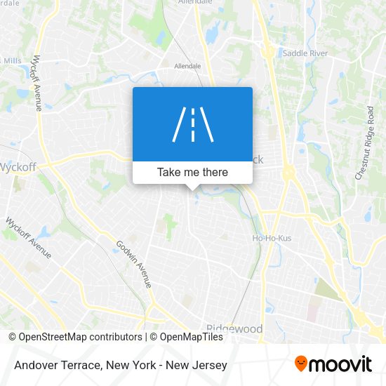 Mapa de Andover Terrace