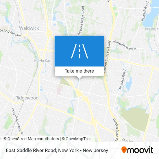 East Saddle River Road map