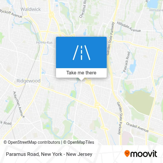 Paramus Road map