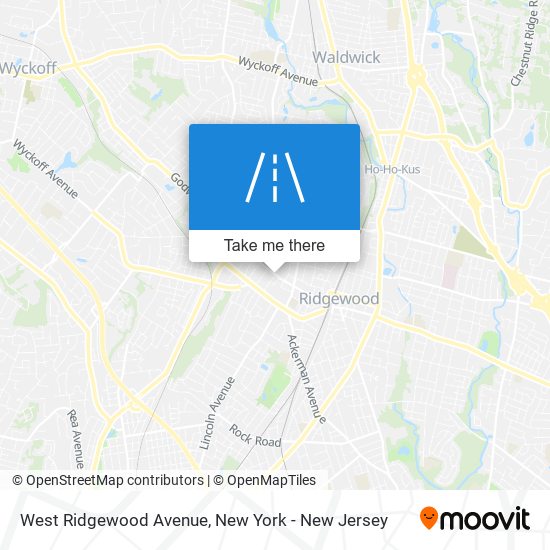 West Ridgewood Avenue map