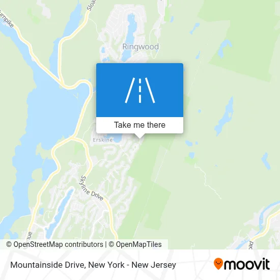 Mountainside Drive map