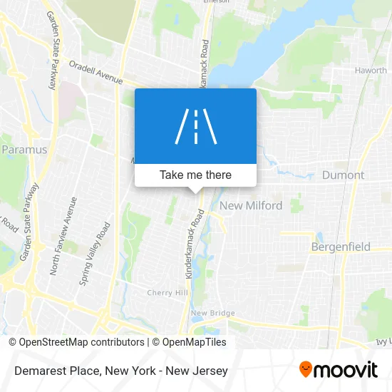Demarest Place map