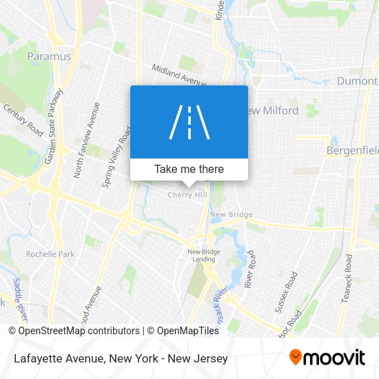 Mapa de Lafayette Avenue