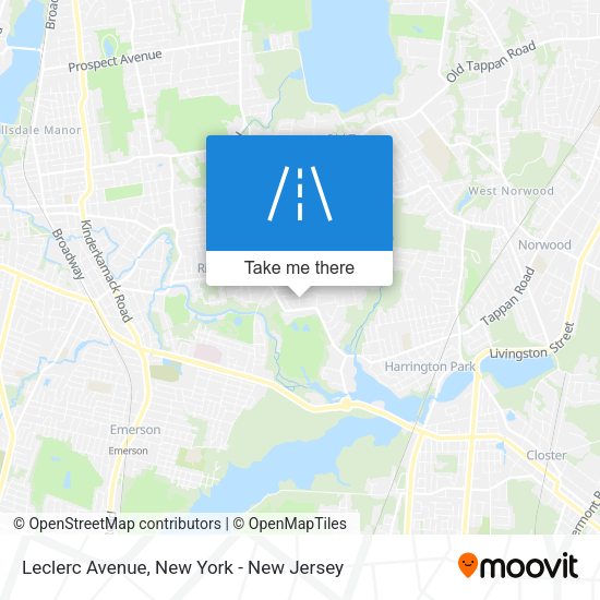 Mapa de Leclerc Avenue