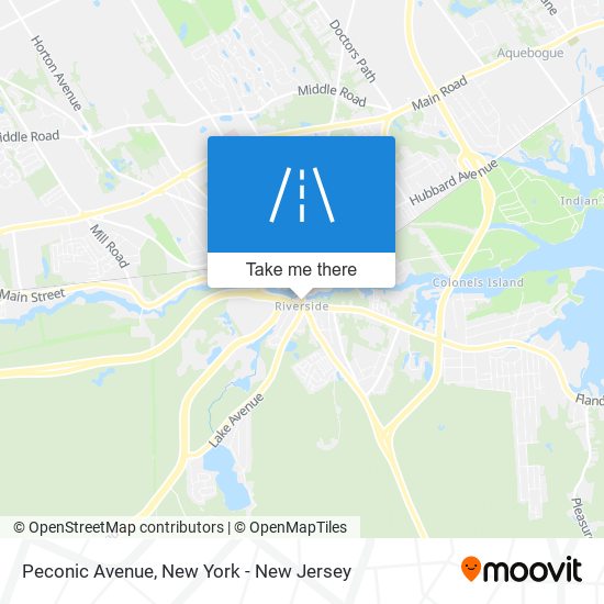 Peconic Avenue map