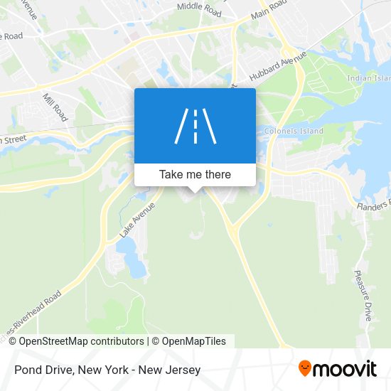 Pond Drive map