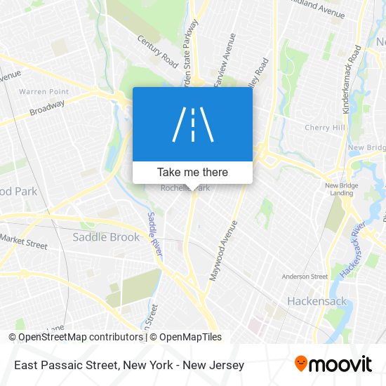 Mapa de East Passaic Street