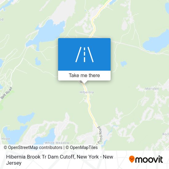 Hibernia Brook Tr Dam Cutoff map