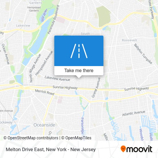 Melton Drive East map