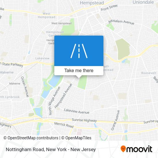 Mapa de Nottingham Road