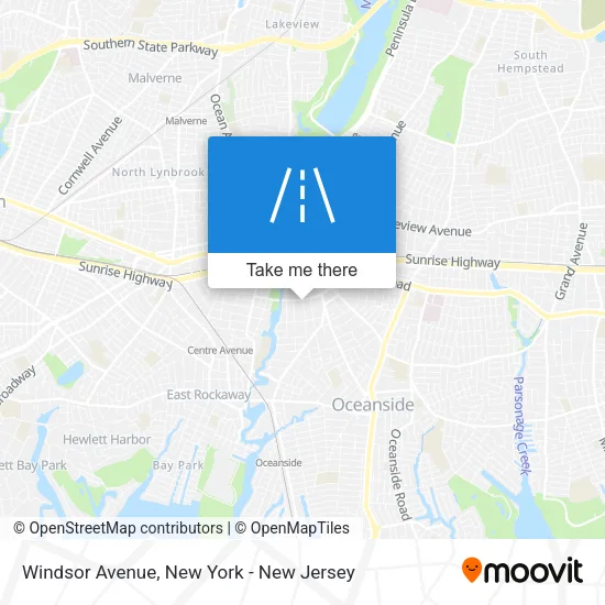 Windsor Avenue map