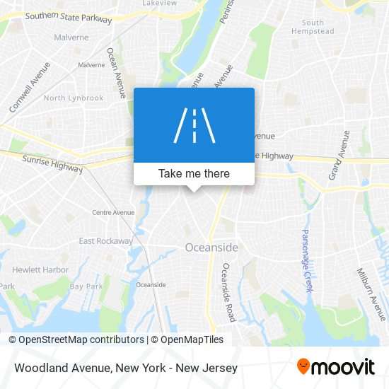 Mapa de Woodland Avenue