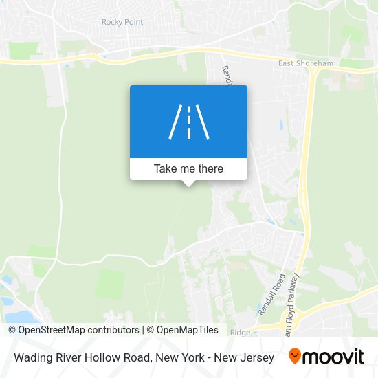 Mapa de Wading River Hollow Road