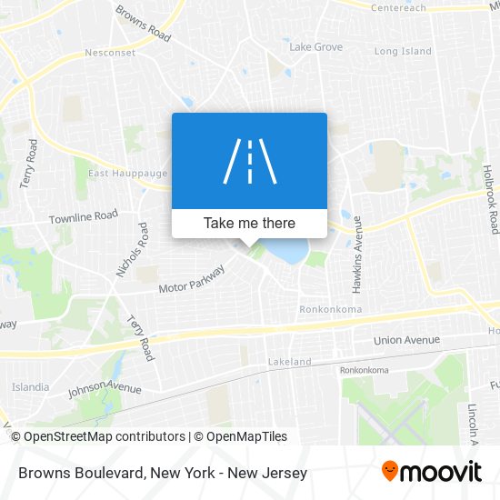 Browns Boulevard map