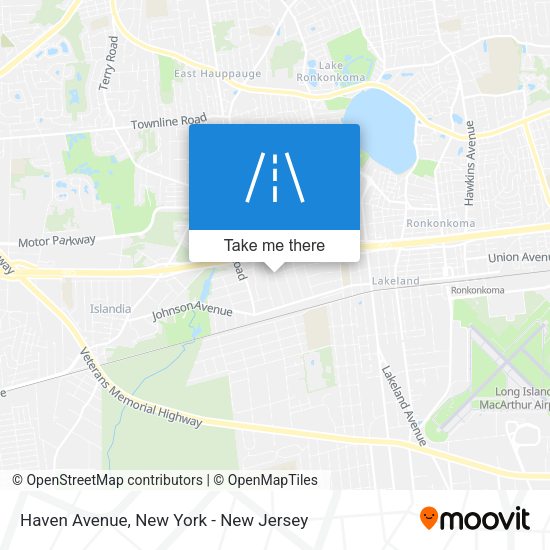 Mapa de Haven Avenue