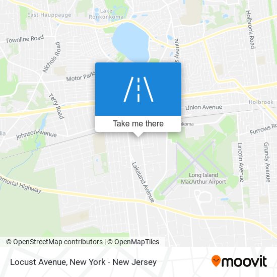 Locust Avenue map