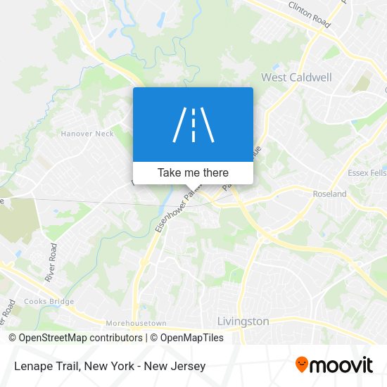 Mapa de Lenape Trail