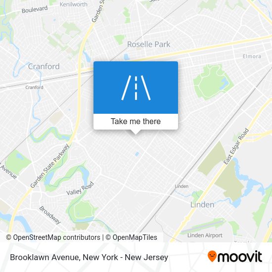 Mapa de Brooklawn Avenue