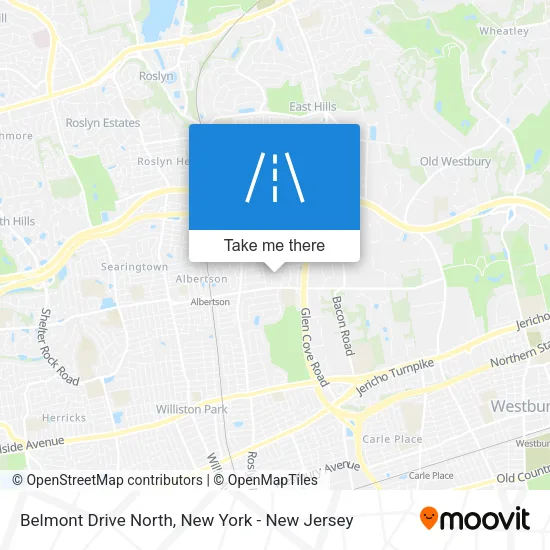 Mapa de Belmont Drive North