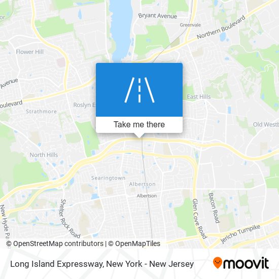 Mapa de Long Island Expressway