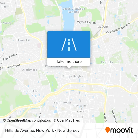 Mapa de Hillside Avenue