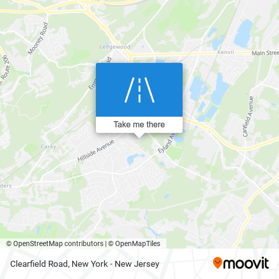 Clearfield Road map