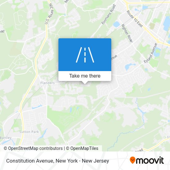 Mapa de Constitution Avenue